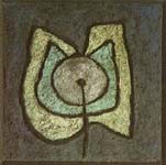 Anaemic Flower, 1984, slag relief, 37X37cm