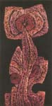 Virágbálvány, 1988, salakrelief, 75X38cm