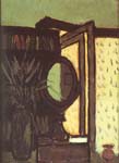 Green Vase and Mirror, 1947, paper, oil, 75X55cm